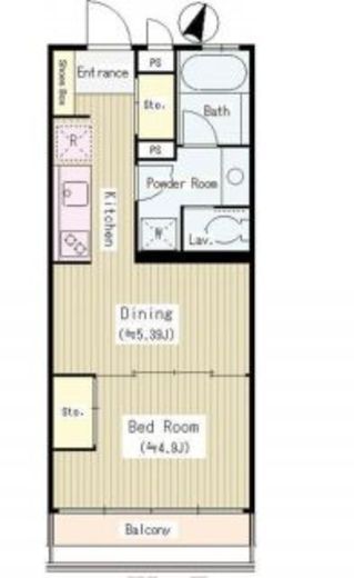 ヘリタス中野　503号室　間取り