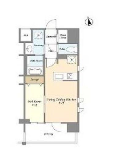 アプリーレ東中野　403号室　間取り