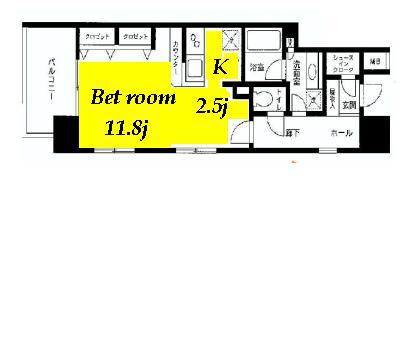 コンフォリア神田神保町　1002号室　間取り