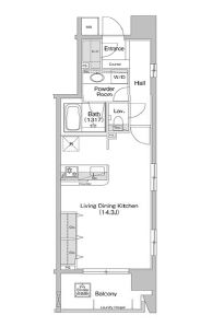 コンフォリア神田神保町　902号室　間取り