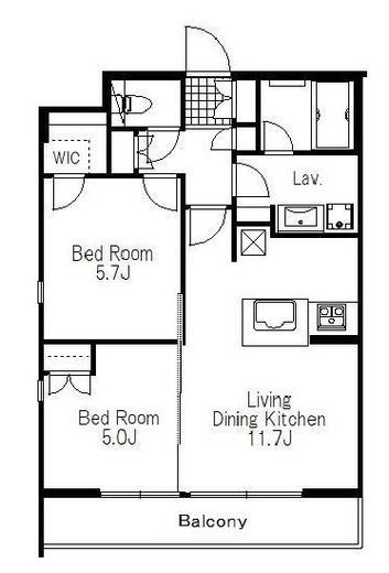 フレンシア高円寺　107号室　間取り