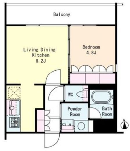 フレンシア高円寺　210号室　間取り