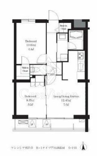 フレンシア高円寺　303号室　間取り