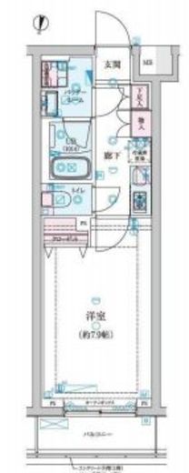 ジェノヴィア新中野スカイガーデン　206号室　間取り