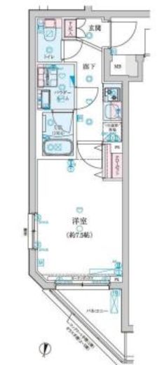 ジェノヴィア新中野スカイガーデン　504号室　間取り
