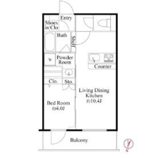 ラ・ミアカーサ東中野　203号室　間取り