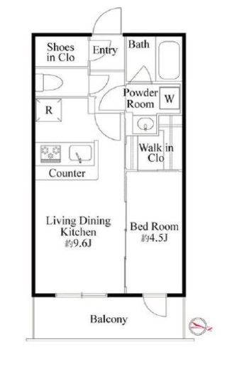ラ・ミアカーサ東中野　210号室　間取り
