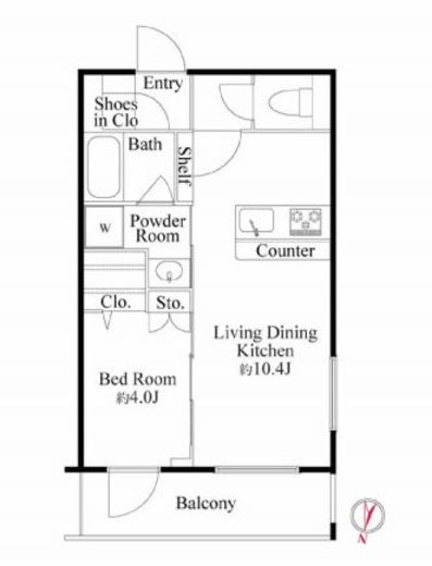 ラ・ミアカーサ東中野　301号室　間取り