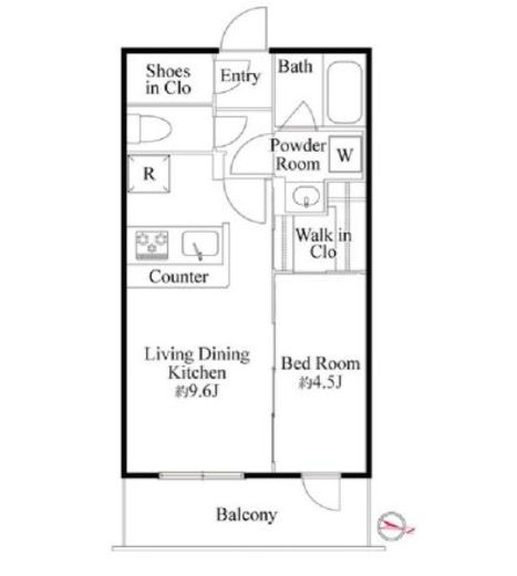 ラ・ミアカーサ東中野　312号室　間取り