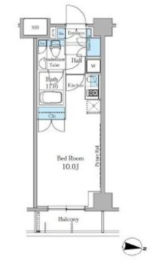 パークスフィア中野富士見町　207号室　間取り