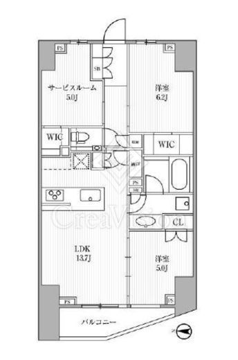 ディームス方南町　1103号室　間取り