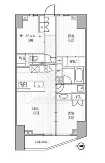 ディームス方南町　804号室　間取り