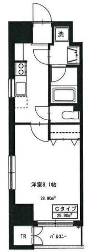 シェル中野弥生町　503号室　間取り