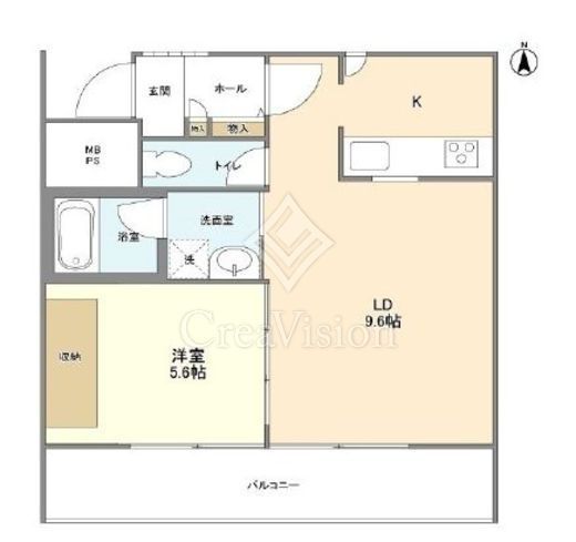 渓山館　302号室　間取り