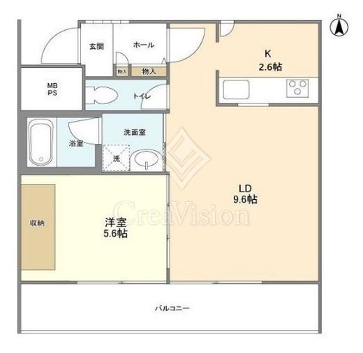 渓山館　303号室　間取り