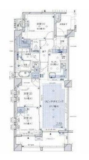 ブランズ東中野プレシアス　101号室　間取り