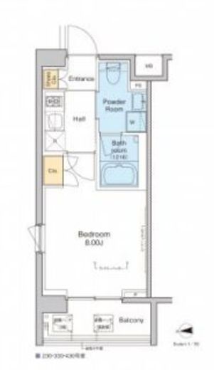 プラウドフラット中野　330号室　間取り