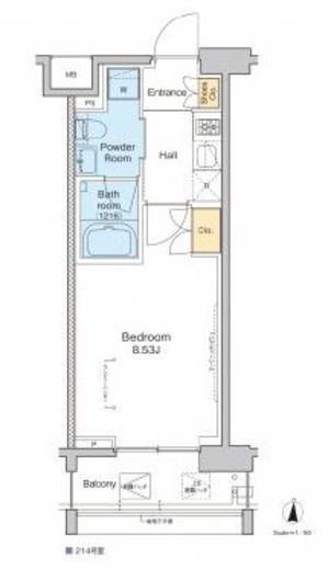 プラウドフラット中野　516号室　間取り