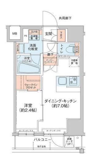 アジールコート新高円寺　202号室　間取り