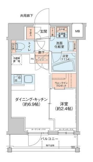 アジールコート新高円寺　803号室　間取り