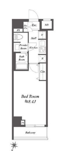 ジェノヴィア荻窪2スカイガーデン　202号室　間取り