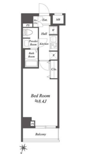 ジェノヴィア荻窪2スカイガーデン　802号室　間取り