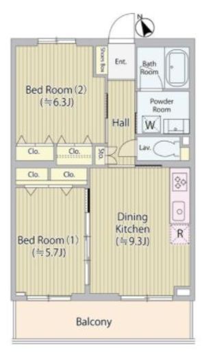 ホワイトガーデン久我山　303号室　間取り