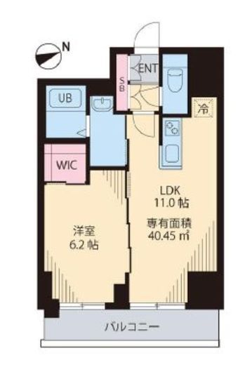K-CREST　804号室　間取り