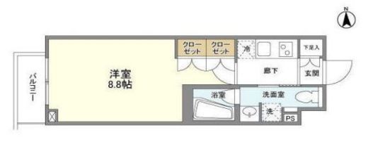 コンフォリア桜上水　117号室　間取り