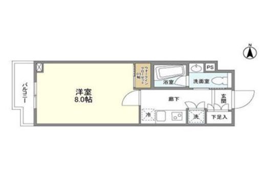 コンフォリア桜上水　214号室　間取り