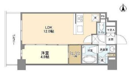 コンフォリア桜上水　702号室　間取り