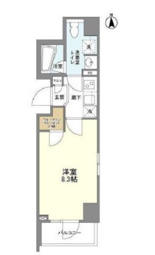 コンフォリア桜上水　807号室　間取り