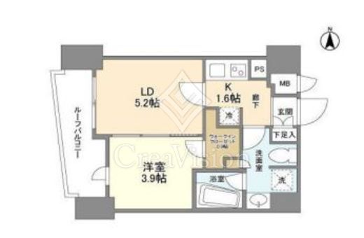 コンフォリア桜上水　902号室　間取り