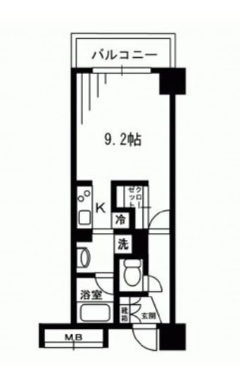 レジディア荻窪　202号室　間取り