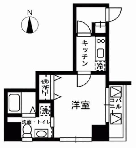 レジディア中野　303号室　間取り