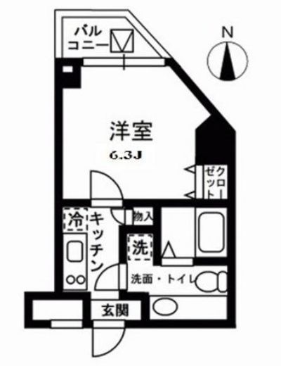 レジディア中野　701号室　間取り