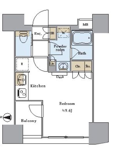 プライマル新中野　1103号室　間取り