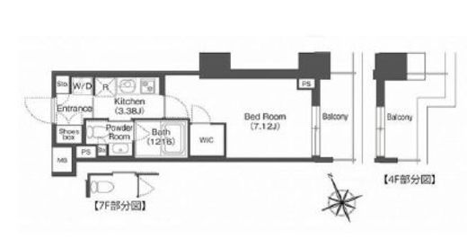 コンフォリア西荻窪　605号室　間取り