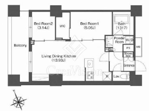 コンフォリア西荻窪　1104号室　間取り