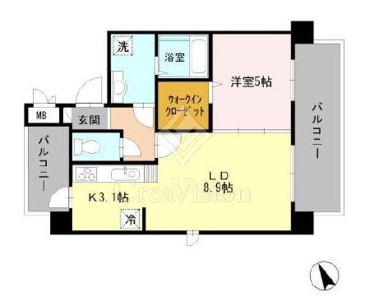 ローズガーデンハウス　302号室　間取り