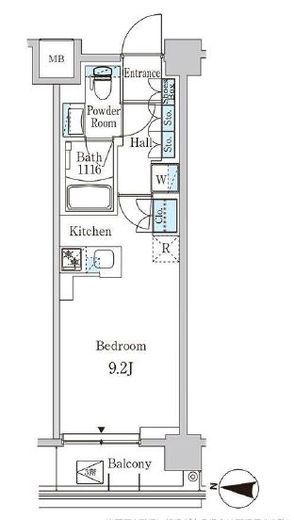 ジオエント中野弥生町　303号室　間取り