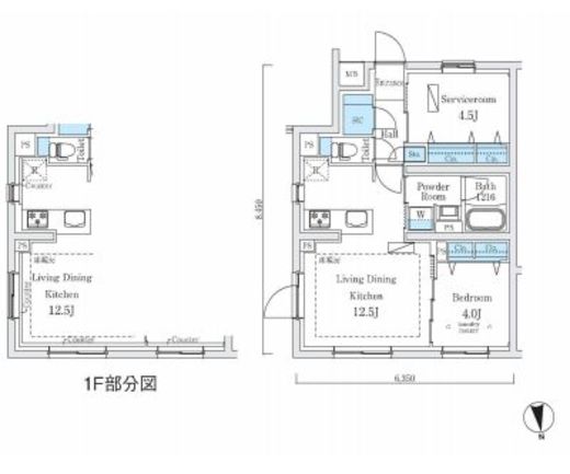 ラクラス中野南台　101号室　間取り