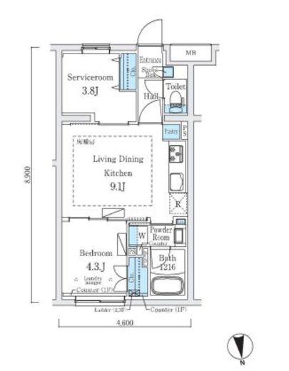 ラクラス中野南台　211号室　間取り