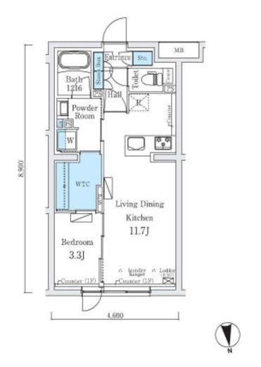 ラクラス中野南台　311号室　間取り