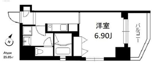 ラティエラ中野　501号室　間取り