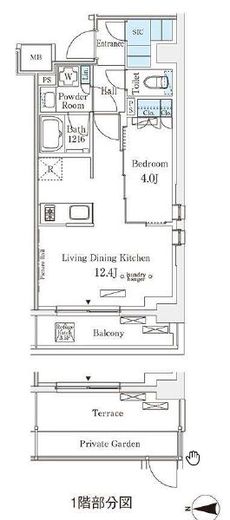 ウエリスアーバン中野坂上　507号室　間取り