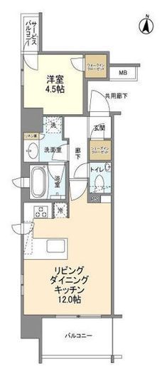 JP noie 阿佐ヶ谷 (ジェーピーノイエ阿佐ヶ谷)　502号室　間取り