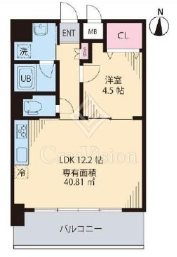 ソルジェンテ中野　802号室　間取り