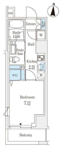 ラティエラ練馬　1302号室　間取り