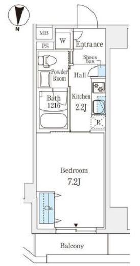 ラティエラ練馬　704号室　間取り